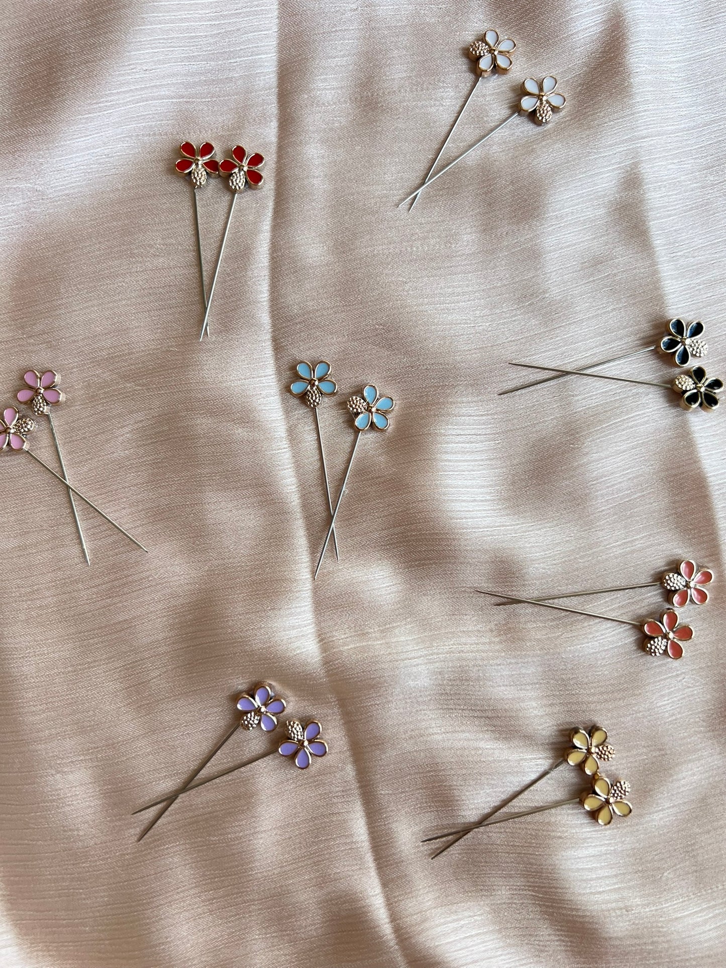 Wild Flower Long Hijab Pins