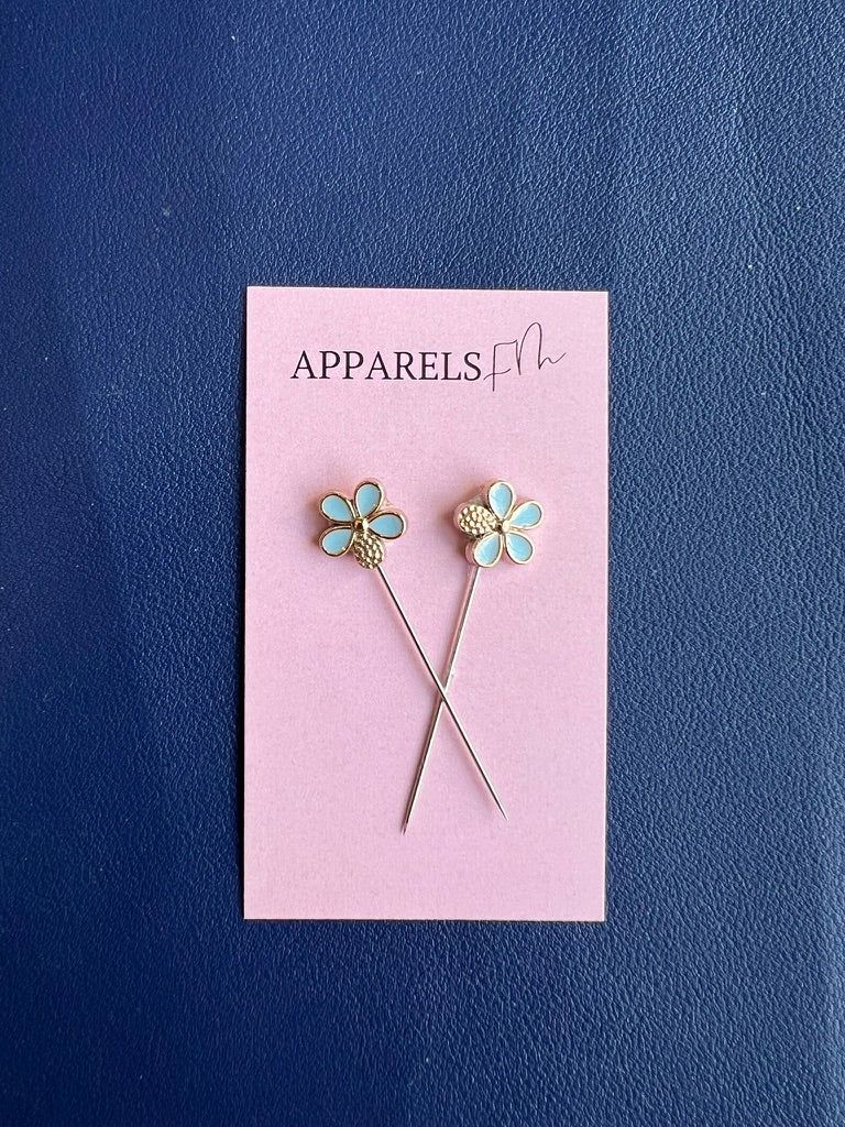 Wild Flower Long Hijab Pins