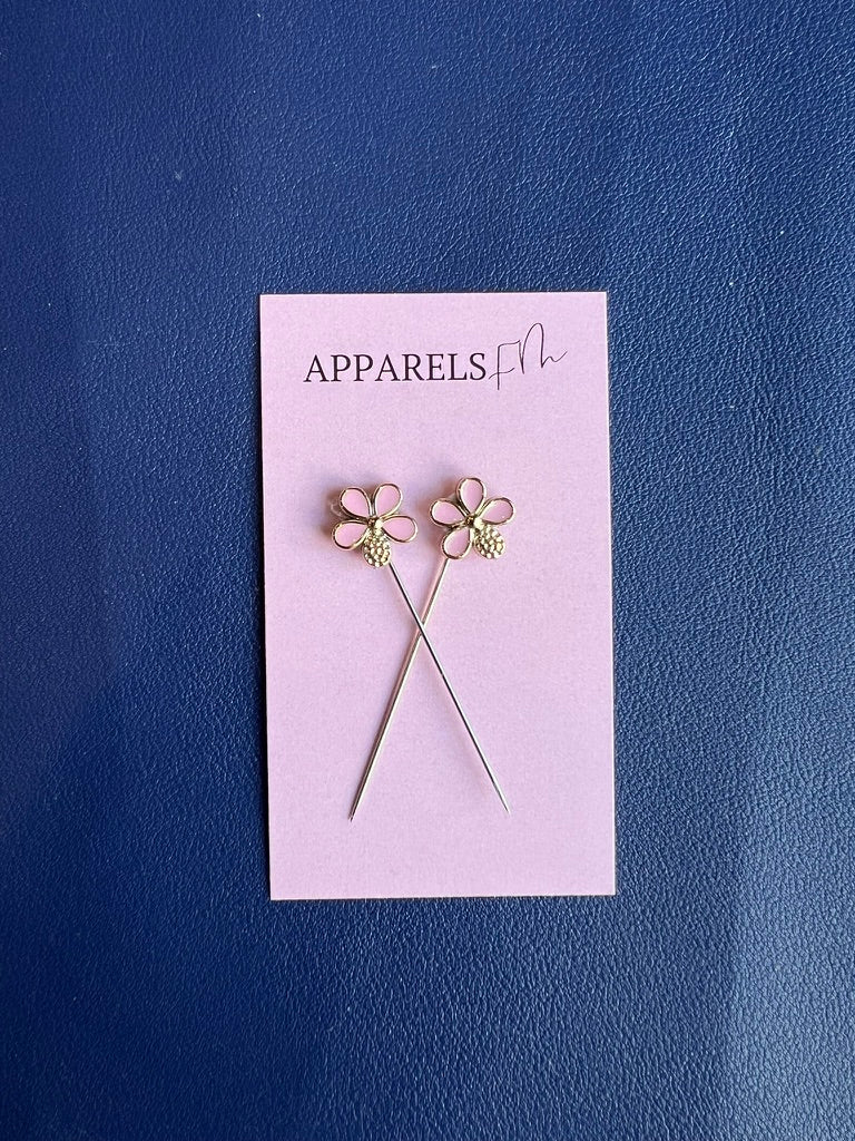 Wild Flower Long Hijab Pins