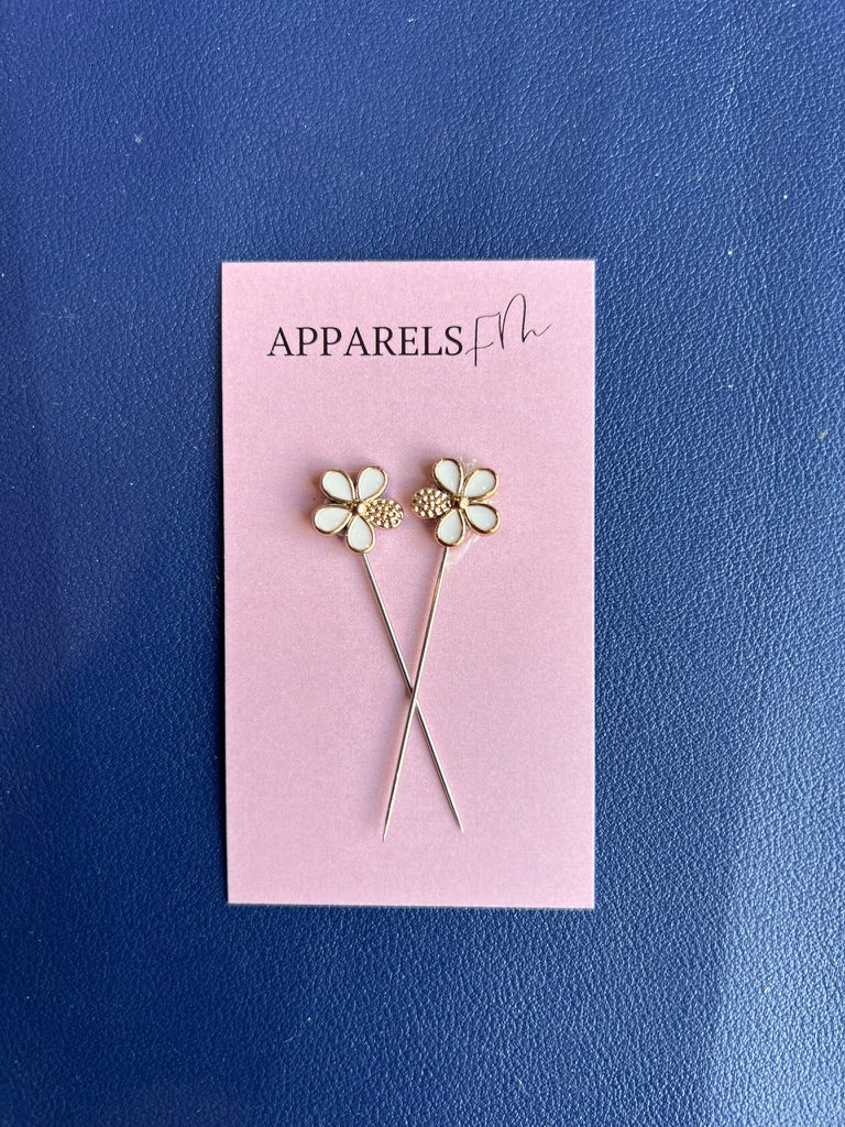 Wild Flower Long Hijab Pins