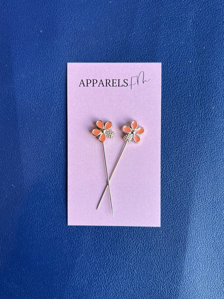 Wild Flower Long Hijab Pins