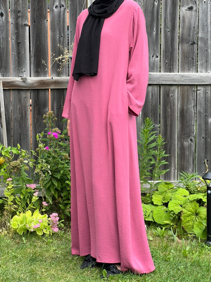 Basic Crinkle Abaya - Apparels F M