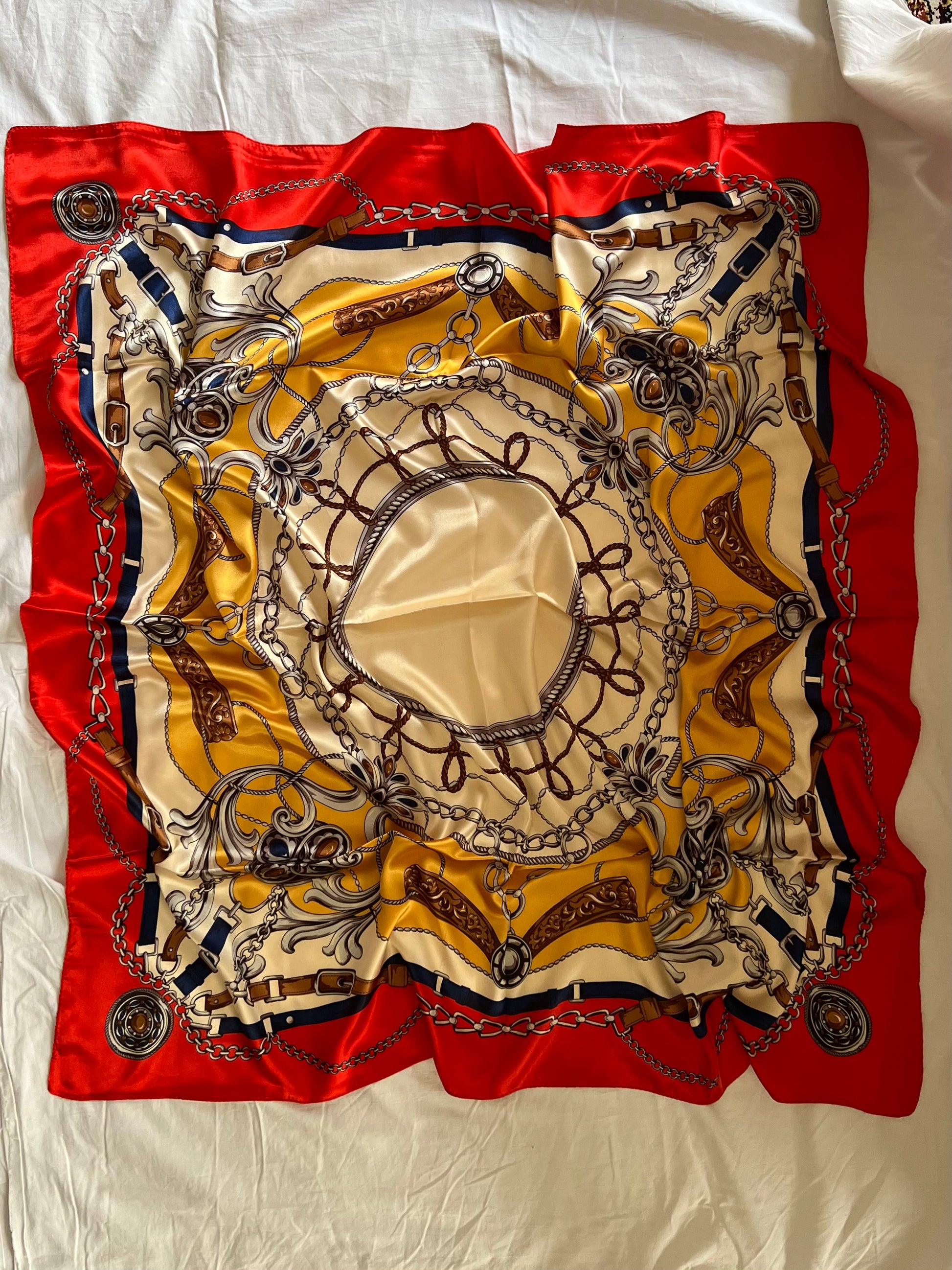 Turkish Silk Square Scarf - Apparels F M