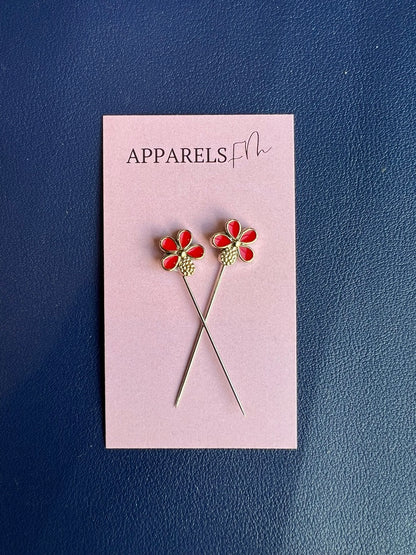 Wild Flower Long Hijab Pins