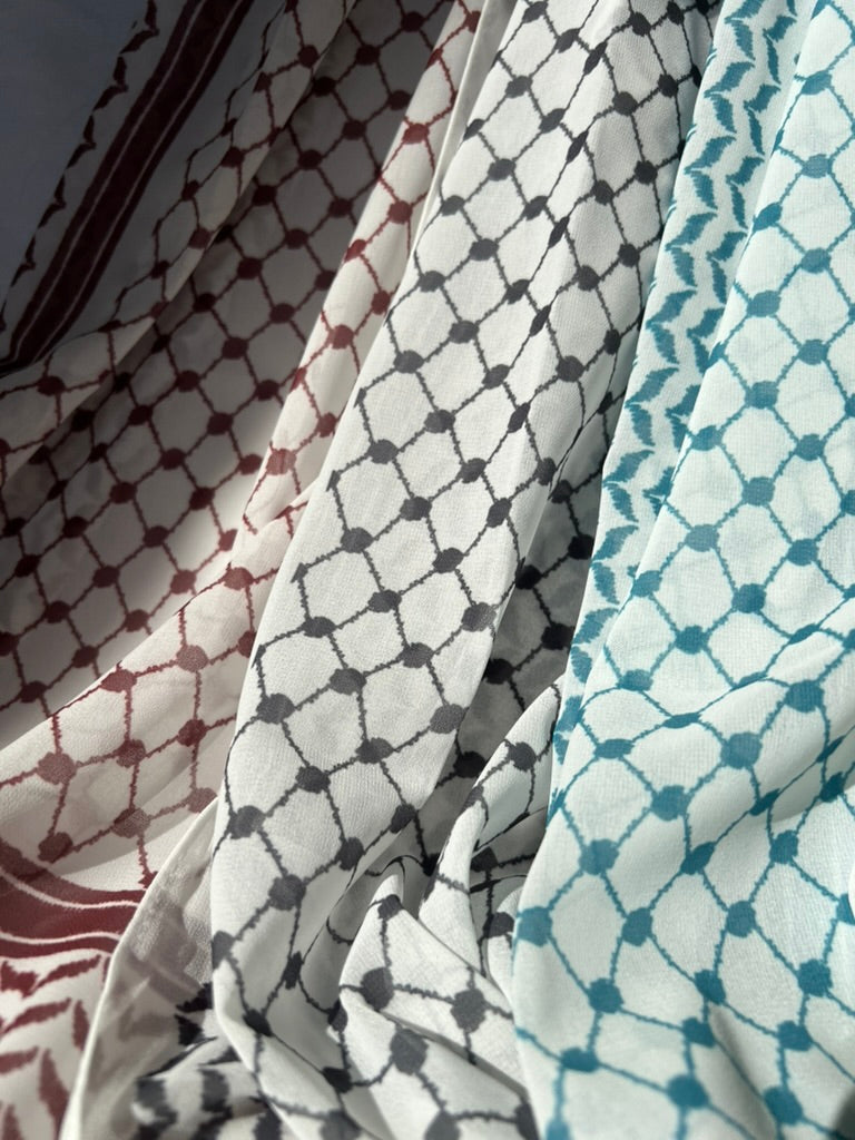 Keffiyeh Chiffon Hijab