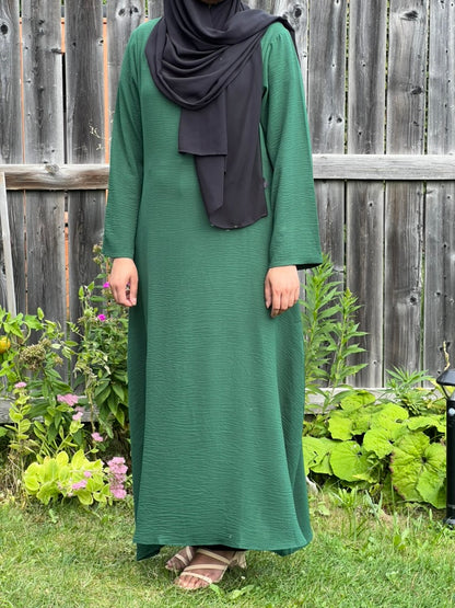 Basic Crinkle Abaya - Apparels F M