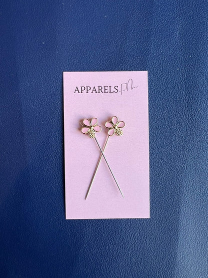 Wild Flower Long Hijab Pins