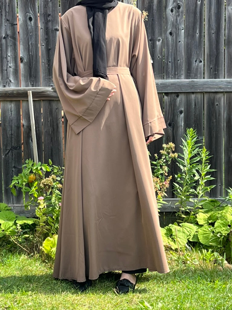 Bell Sleeves Nida Abaya - Apparels F M