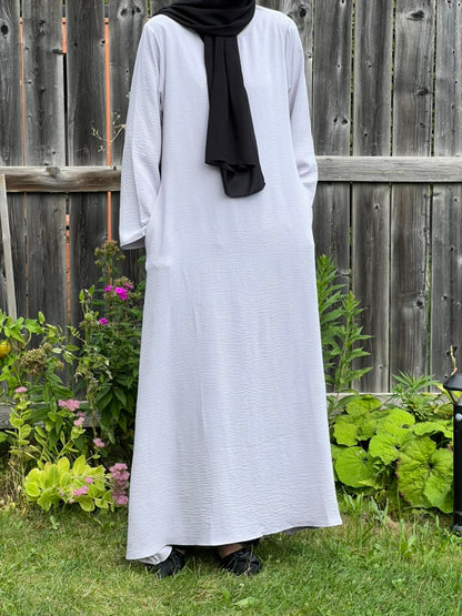 Basic Crinkle Abaya - Apparels F M