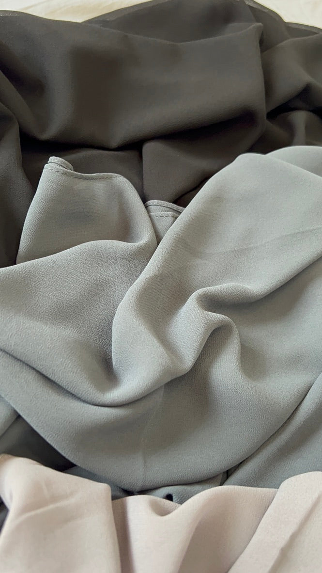 Premium Pearl Chiffon Square Scarf - Apparels F M