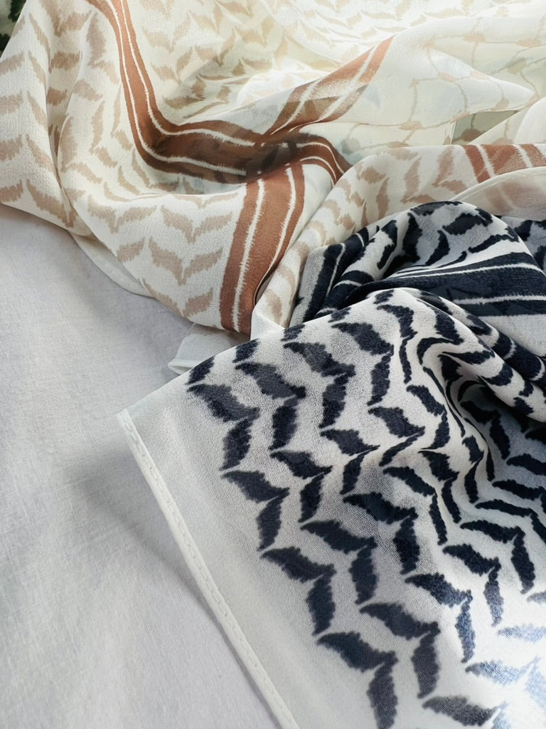 Keffiyeh Chiffon Hijab