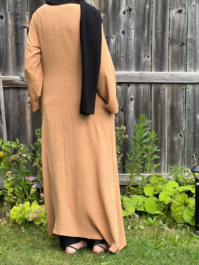 Basic Crinkle Abaya - Apparels F M