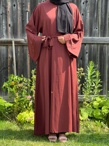 Bell Sleeves Nida Abaya - Apparels F M