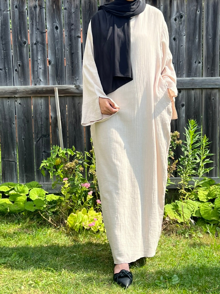 Basic Cotton Abaya - Apparels F M