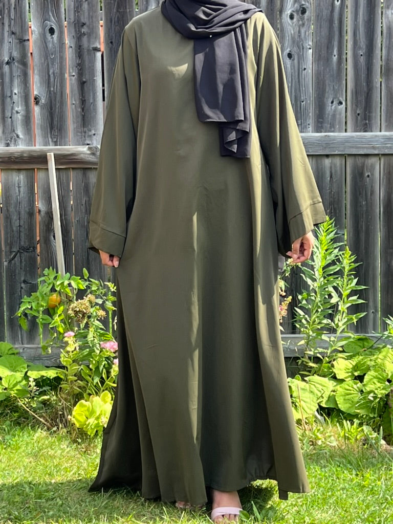 Bell Sleeves Nida Abaya - Apparels F M