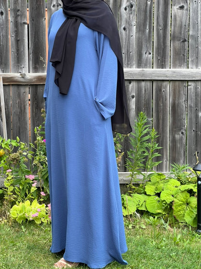 Basic Crinkle Abaya - Apparels F M