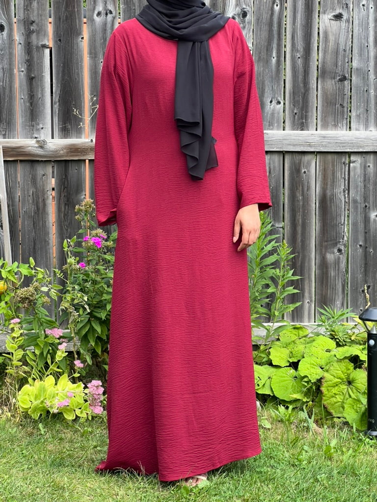 Basic Crinkle Abaya - Apparels F M