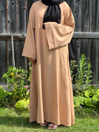 Bell Sleeves Nida Abaya - Apparels F M