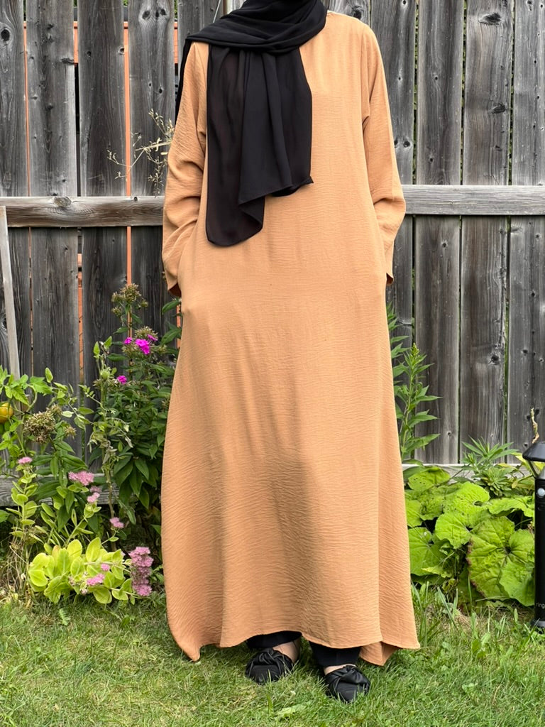 Basic Crinkle Abaya - Apparels F M