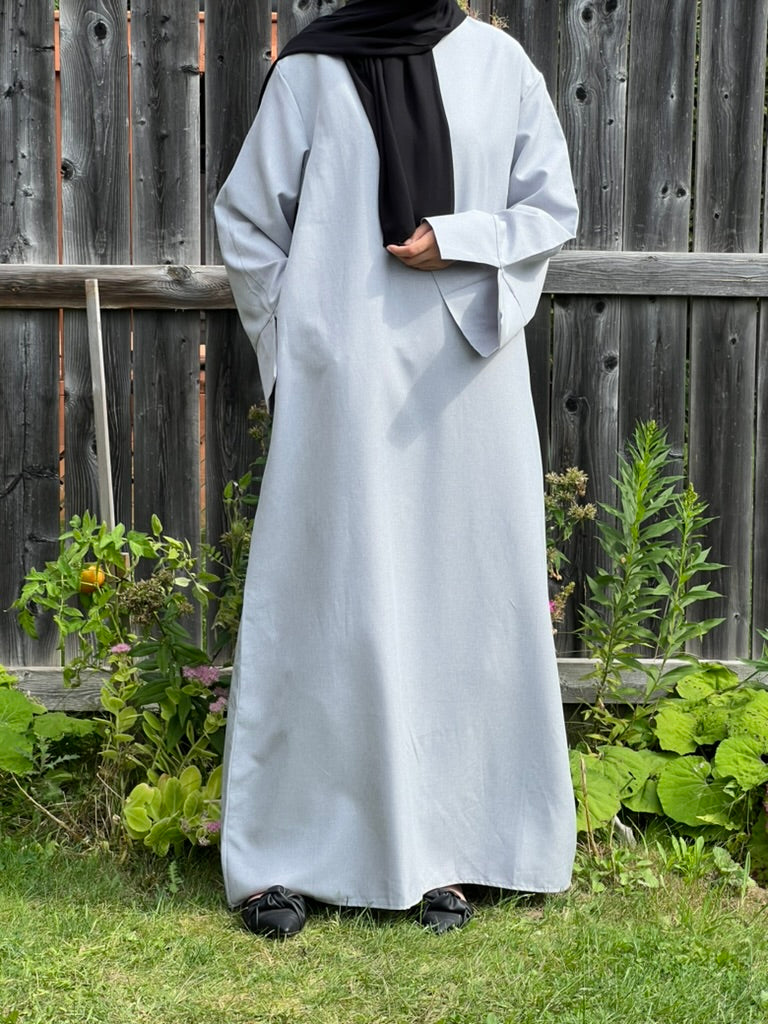 Basic Linen Abaya - Apparels F M