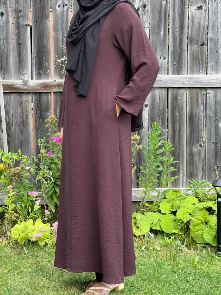 Basic Crinkle Abaya - Apparels F M